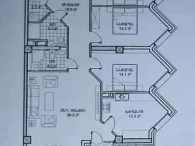 4 room apartment, Verin Antarayin st, Center (Yerevan) view 19